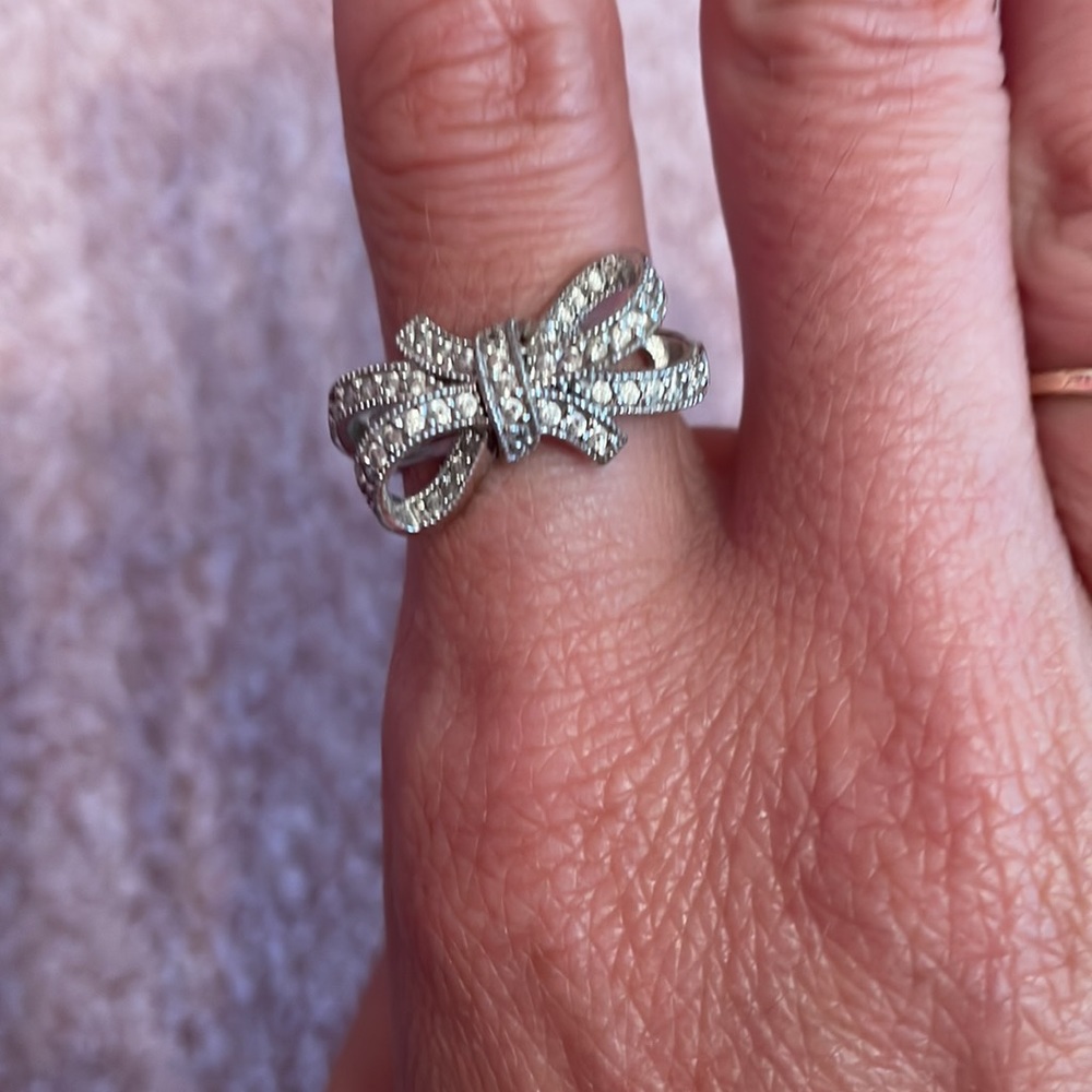 Silver Bow Ring - image 3